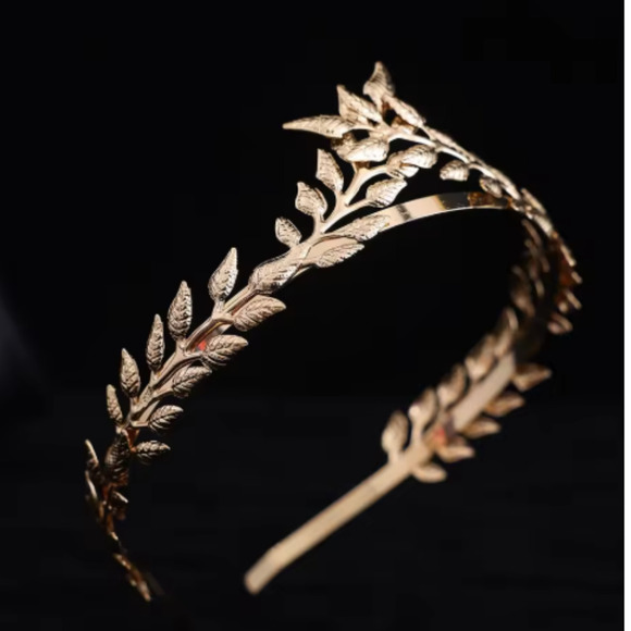 Gold Leaf Crown Tiara Headband Greek Roman Goddess Costume Party Cosplay - Picture 5 of 5